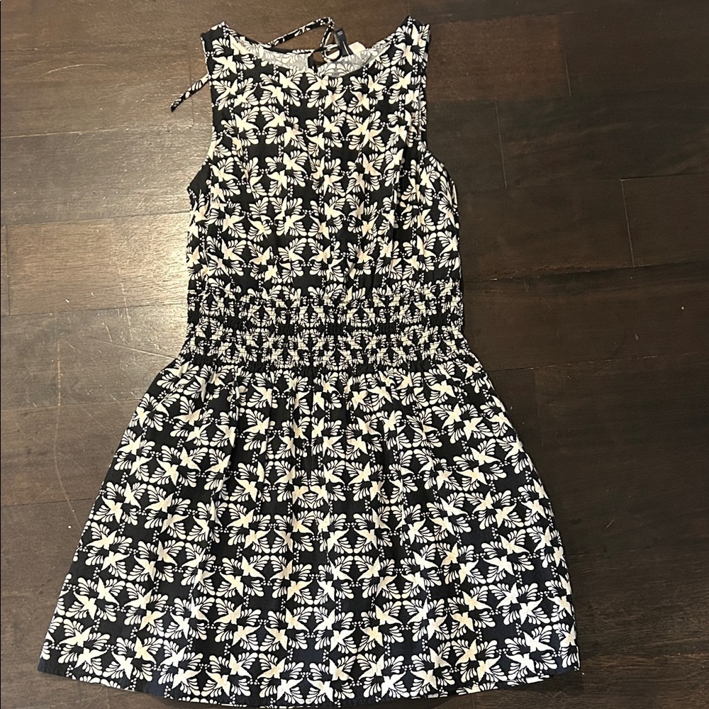 Universal Thread Black and White Floral Kids Dress